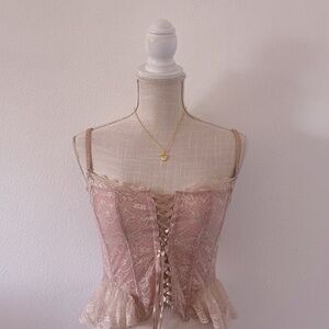 Vintage Victoria's Secret butterfly corset top as seen on Adriana Lima Size: S